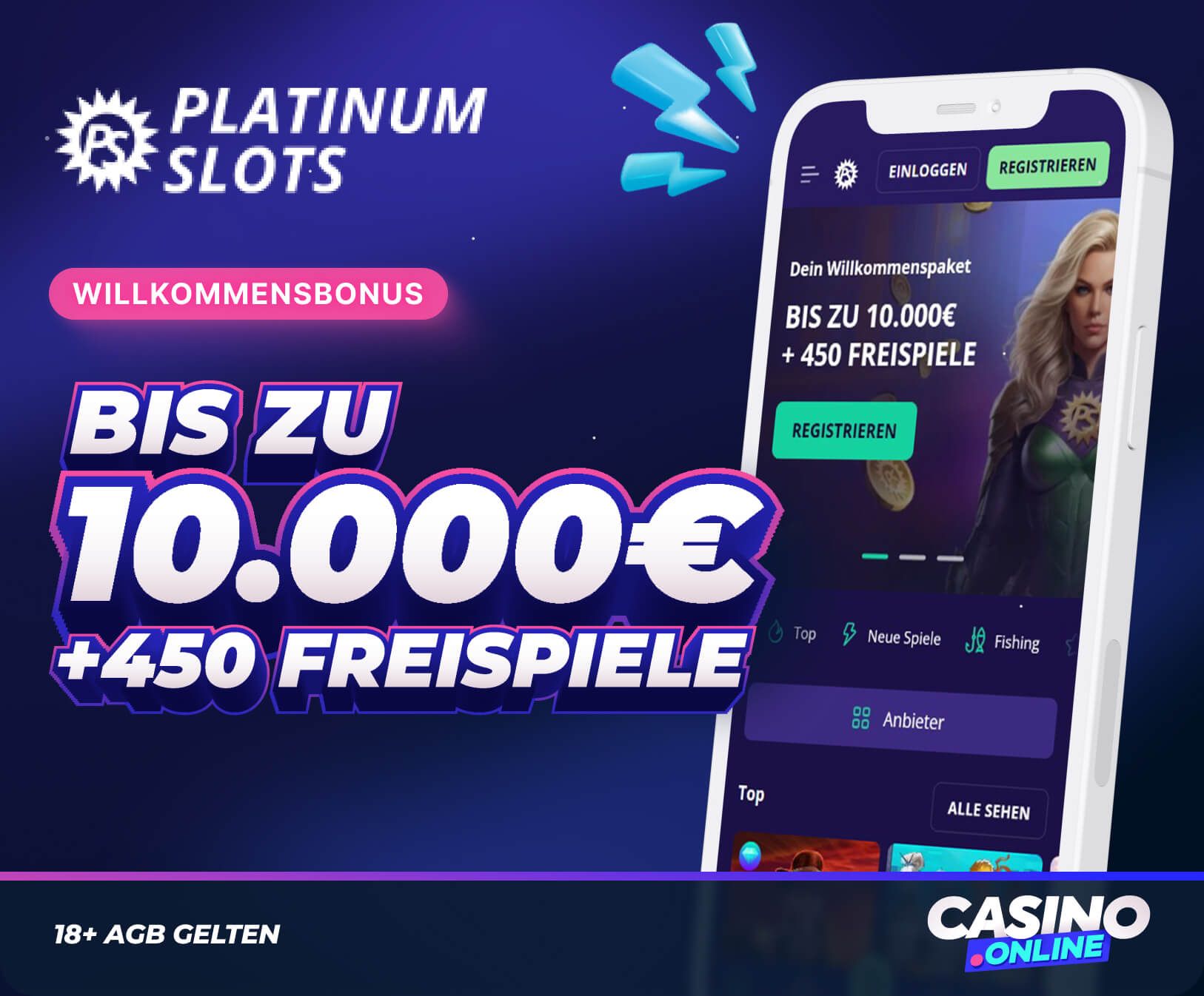 Platinumslots Casino Willkommensbonus
